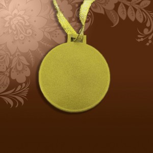 Медаль для сублимации 55мм золото